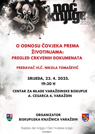 Tribina "O odnosu čovjeka prema životinjama" uz Svjetski dan knjige u organizaciji Biskupijske knjižnice